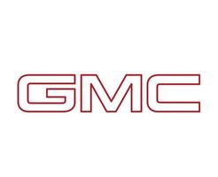 gmc Marke Logo Auto Symbol Name rot Design USA Automobil Vektor Illustration