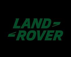 Land Rover Marke Logo Auto Symbol Name Grün Design britisch Automobil Vektor Illustration mit schwarz Hintergrund