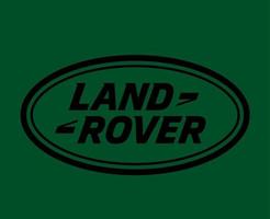 Land Rover Marke Logo Auto Symbol schwarz Design britisch Automobil Vektor Illustration mit Grün Hintergrund