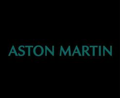 erstaunen Martin Marke Logo Symbol Name Grün Design britisch Autos Automobil Vektor Illustration mit schwarz Hintergrund