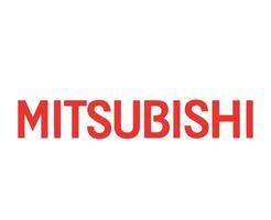 Mitsubishi Marke Logo Auto Symbol Name rot Design Japan Automobil Vektor Illustration