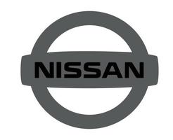 Nissan Marke Logo Symbol grau Design Japan Auto Automobil Vektor Illustration
