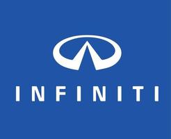 infiniti varumärke logotyp bil symbol namn svart design japan bil vektor illustration