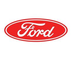 Ford Marke Logo Auto Symbol rot Design USA Automobil Vektor Illustration