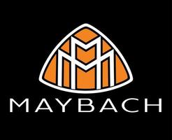 Maibach Marke Logo Auto Symbol mit Name Design Deutsche Automobil Vektor Illustration mit schwarz Hintergrund