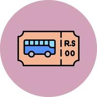 Bus Fahrkarte Vektor Symbol