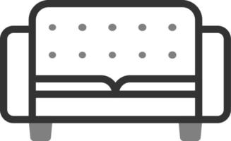 Sofa-Vektor-Symbol vektor