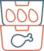 Essen Behälter Vektor Symbol
