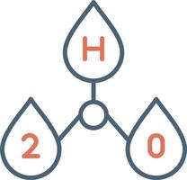 h2o-Vektorsymbol vektor