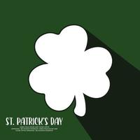 vektor Lycklig st Patricks dag baner mall design gul och grön klöver design