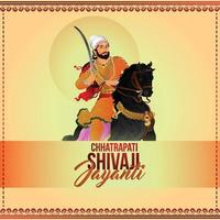 kreative Vektorillustration von Shivaji Jayanti vektor