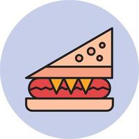 Sandwich-Vektor-Symbol vektor