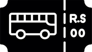 Bus Fahrkarte Vektor Symbol