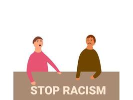 internationell dag för de eliminering av ras- diskriminering platt design vektor