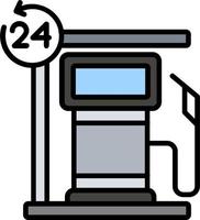 bensin station vektor ikon