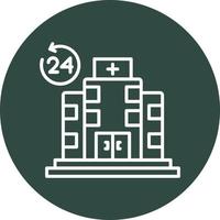 Krankenhaus-Vektor-Symbol vektor