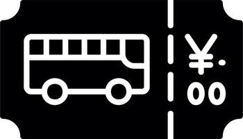 Bus Fahrkarte Vektor Symbol