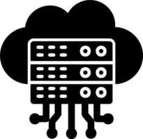 Cloud-Datenvektorsymbol vektor