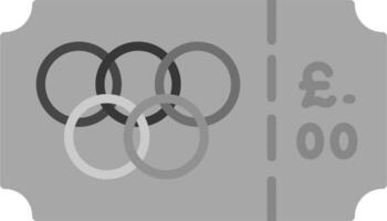 olympic biljett vektor ikon