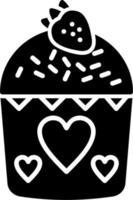 Muffin-Vektor-Symbol vektor