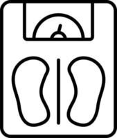 Gewichtsskala-Vektorsymbol vektor