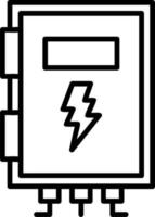 hoch Stromspannung Box Vektor Symbol