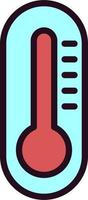 Thermometer-Vektor-Symbol vektor