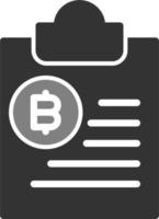 bitcoin Urklipp vektor ikon