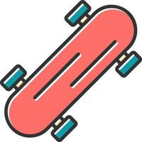 Skateboard-Vektor-Symbol vektor