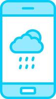 Wetter-App-Vektorsymbol vektor