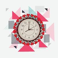 Vektorillustration eines Banners zum Ändern Ihrer Uhrnachricht für Sommerzeit. vektor