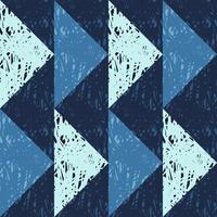 abstrakt Grunge kritzeln Mosaik nahtlos Hintergrund Muster. vektor