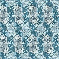 dekorativ Mosaik Elemente nahtlos Muster. abstrakt geometrisch Zier Hintergrund. vektor
