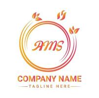 kreativ ams färgrik brev logotyp design för din företag vektor