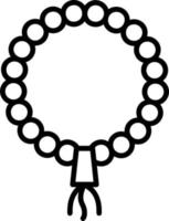 tasbih vektor ikon