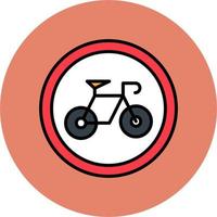 Fahrrad-Vektor-Symbol vektor