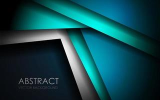 abstrakt Grün Blau und Weiß Überlappung Dreieck auf leer Raum mit Text Design modern Luxus futuristisch Technologie Hintergrund Vektor Illustration.