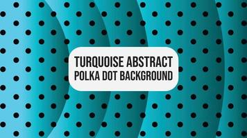 Türkis abstrakt Polka Punkt Gradient Hintergrund Hintergrund Vektor Kunst und Grafik