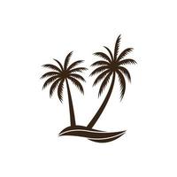Palme Logo Symbol Vorlage und Symbol Vektor Baum