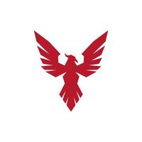 fågel Fenix flygande Hök illustration kreativ logotyp vektor