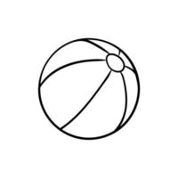 Volleyball Strand Linie Illustration Design vektor