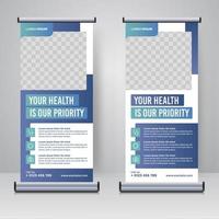 Corporate Rollup- oder X-Banner-Designvorlage vektor