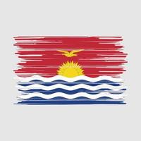 kiribati flagga borste vektor