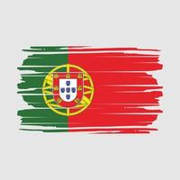 portugal flagga borsta vektor