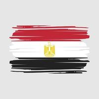 Pinselvektor mit ägyptischer Flagge vektor