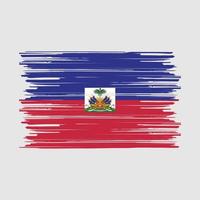 haiti flagge bürste vektor