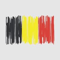 belgien flagga borsta vektor illustration