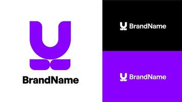 abstrakt minimalistisk logotyp design mall för några ändamål vektor
