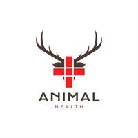 djur- vård hälsa medicinsk klinik medicin korsa sjukhus logotyp design vektor ikon illustration