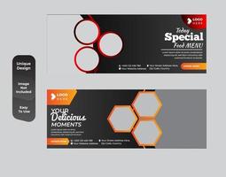 specialmat sociala medier kupong banner design mall set vektor